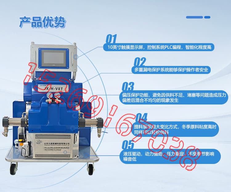 JX-H-V8T液壓聚脲噴涂機(jī)設(shè)備詳情介紹圖片4 JX-H-V8T液壓聚脲噴涂機(jī)設(shè)備詳情介紹圖片4